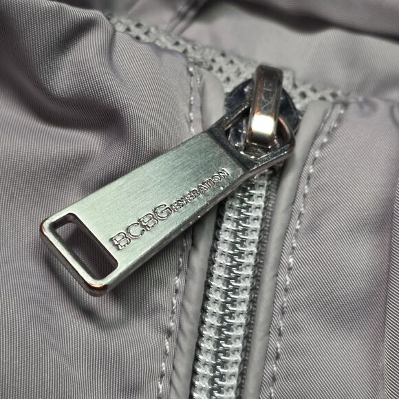 BCBGeneration Puffer Jacket Women S Gray Lightweight Quilted - Picture 3 of 7